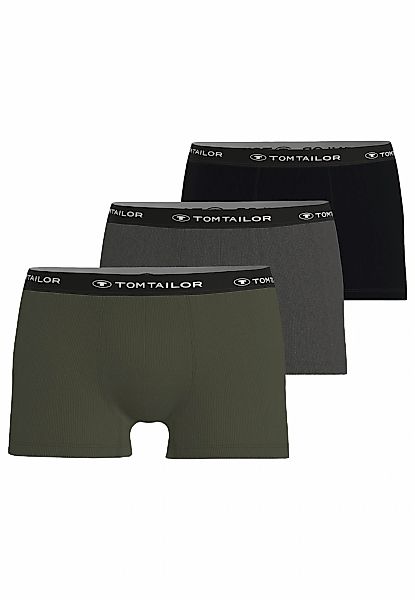 TOM TAILOR Boxershorts "Buffer", weich, bequem, basic, eng, Logobund, Baumw günstig online kaufen