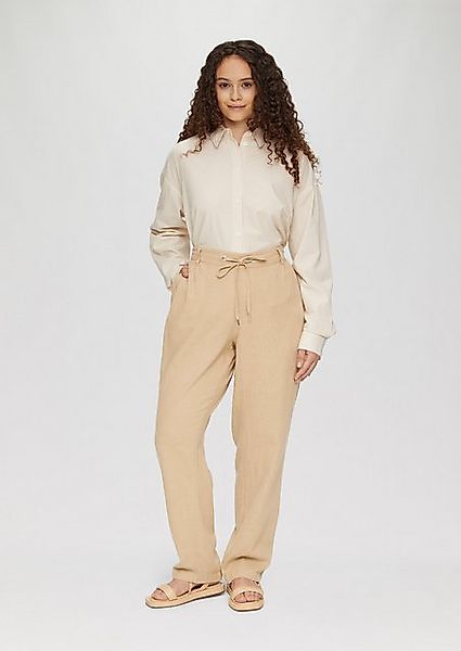 QS Stoffhose Hose aus Leinenmix mit Elastikbund und schmal zulaufendem Bein günstig online kaufen