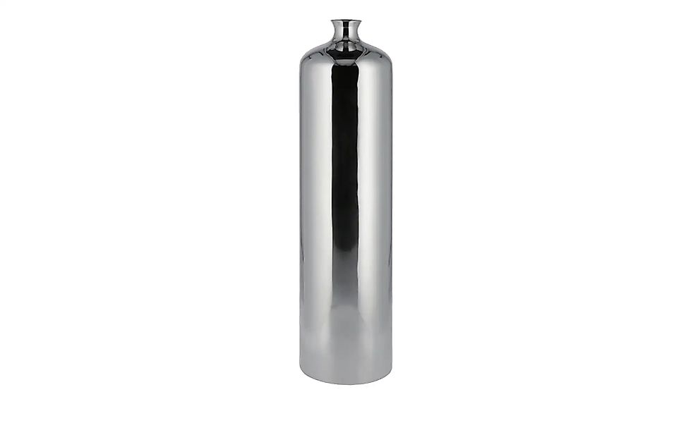 Vase   ¦ silber ¦ Stahl ¦ Maße (cm): H: 59  Ø: 15 Accessoires > Vasen - Höf günstig online kaufen