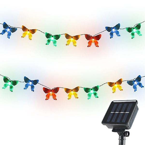 Salcar LED Solarleuchte Solarleuchten Garten Schmetterlinge Lichterkette We günstig online kaufen