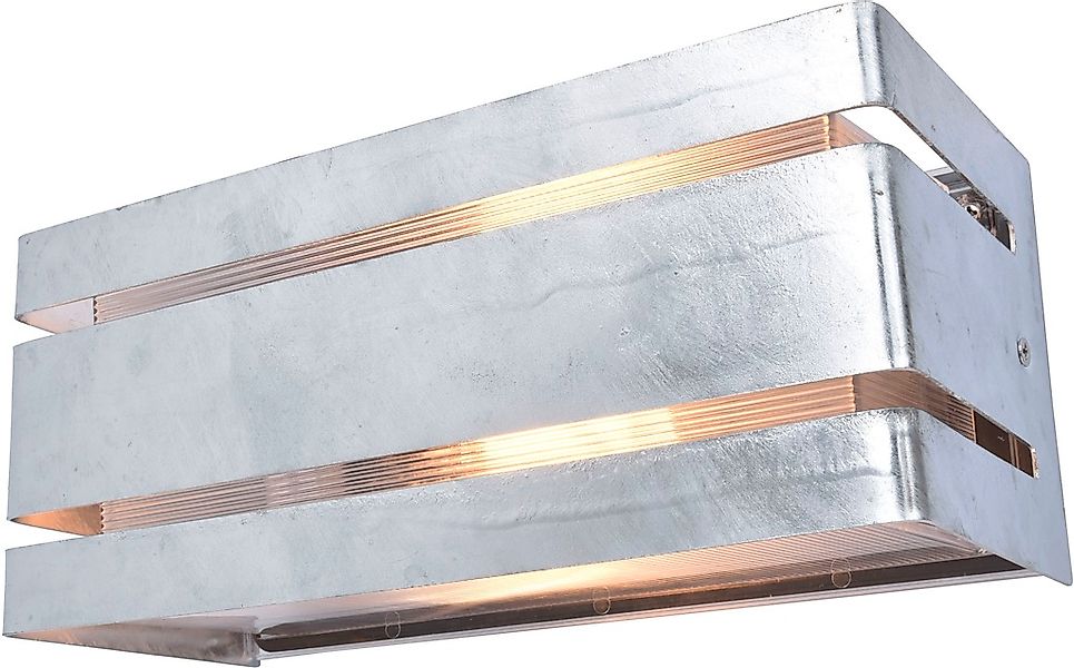 Lutec Außenwandleuchte Vidar 11 x 11,3 x 25 cm Verzinkt günstig online kaufen