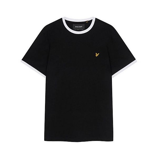 Lyle & Scott T-Shirt T-Shirt Lyle&Scott Ringer kontrastfarbene Bündchen günstig online kaufen