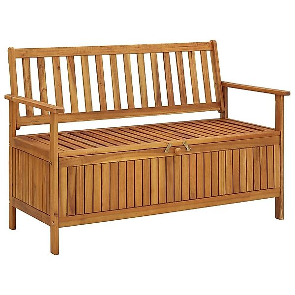 Gartenbank Mit Stauraum 120 Cm Massivholz Akazie günstig online kaufen