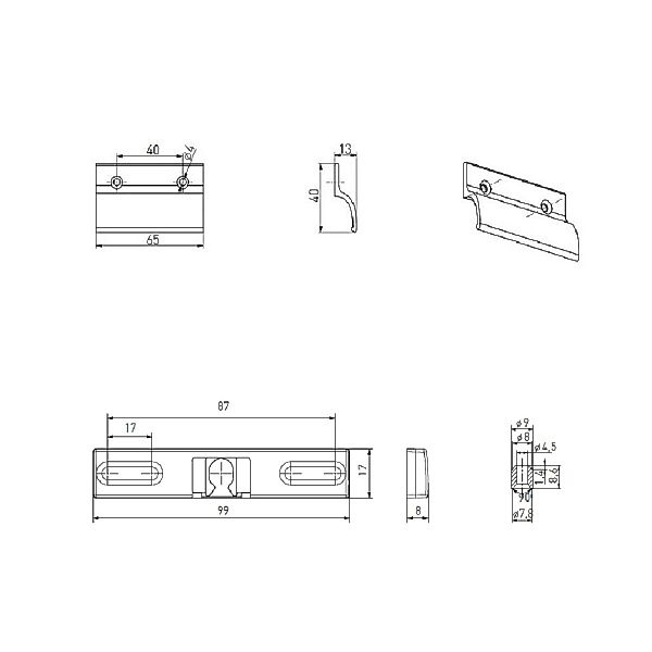 MS Beschläge Fenstergriff Balkontürset Alu Balkontürgriff günstig online kaufen