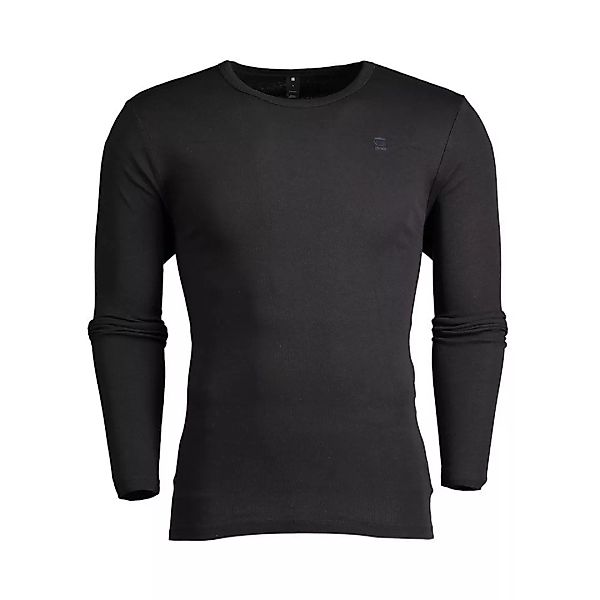 G-star Base Ribbed Neck Premium 1 By 1 Langarm-t-shirt 2XL Black günstig online kaufen
