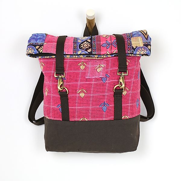Upcycling Sari-rucksack Für Frauen Und Männer günstig online kaufen