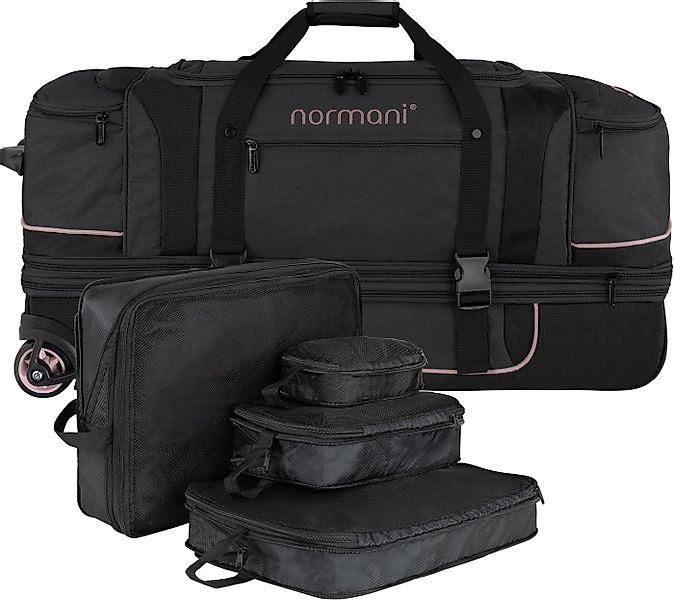 normani Reisetasche Reisetrolley 120-150 L mit Kleidertaschen, XXL Reisetro günstig online kaufen