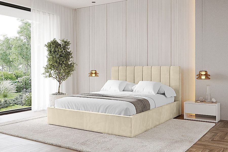 ALTDECOR Polsterbett STERA, Doppelbett mit Stauraum, günstig online kaufen