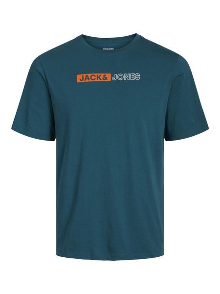 Jack&Jones T-Shirt mit Label-Print Farbe grün Größe: 5XL günstig online kaufen