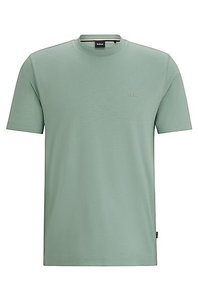 BOSS T-Shirt T-Shirt mit gummiertem Logo-Print günstig online kaufen