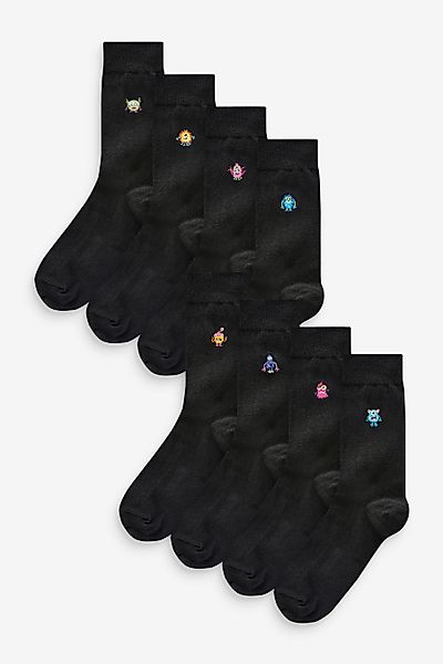 Next Kurzsocken Socken mit Stickerei (8-Paar) günstig online kaufen