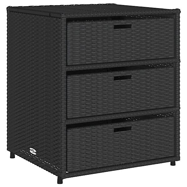 vidaXL Gartenbox, Gartenschrank Schwarz 55x59x69 cm günstig online kaufen