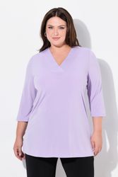Ulla Popken Longshirt Longshirt A-Linie V-Ausschnitt günstig online kaufen