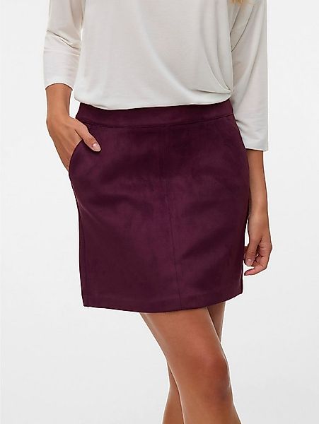 Vero Moda Lederimitatrock VMDONNADINA FAUXSUEDE SHORT SKIRT günstig online kaufen
