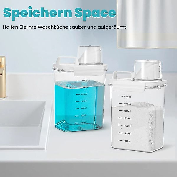 BlingBin Aufbewahrungsbox 1800ml Luftdichter Waschmittelspender Mit günstig online kaufen
