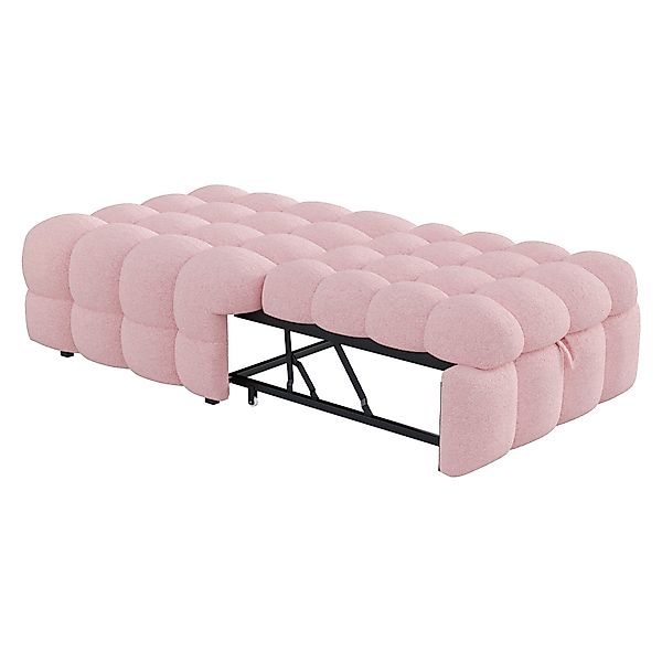 OKWISH Schlafsofa 2-in-1 Polsterbett mit Teddy-Stoff, günstig online kaufen