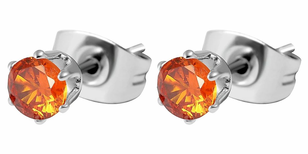 Adelia´s Paar Ohrhänger "Damen Ohrringe – Ohrstecker aus Edelstahl mit Zirk günstig online kaufen