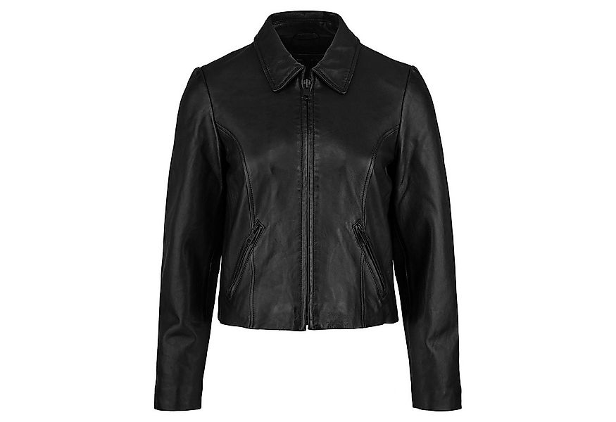 trueprodigy Lederjacke Pina feminine Passform mit klassischen Hemdkragen günstig online kaufen