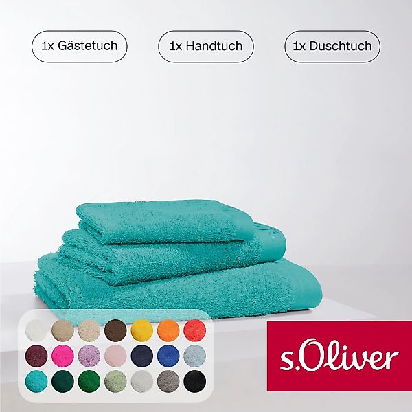 s.Oliver Handtuch Set "s.Oliver, Premium Qualität, 600 gr/m²," Set 3 Stk. W günstig online kaufen