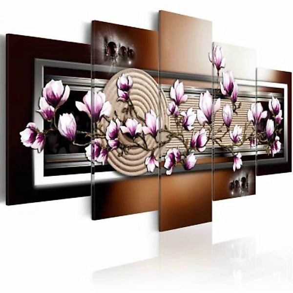 artgeist Wandbild Zen garden and magnolia mehrfarbig Gr. 200 x 100 günstig online kaufen