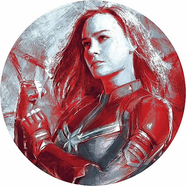 Komar Vliesfototapete Dot Avengers Painting Captain Marvel selbstkleb. Ø 12 günstig online kaufen