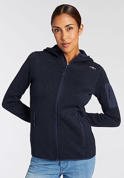 CMP Strickfleecejacke KNITTED MELANGE HOODY WOMAN günstig online kaufen