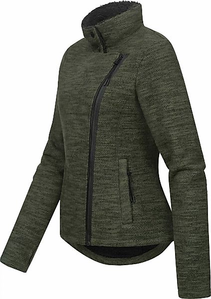 Ragwear Strickfleecejacke "Saskie Melange", ohne Kapuze, Grob gestrickte Da günstig online kaufen