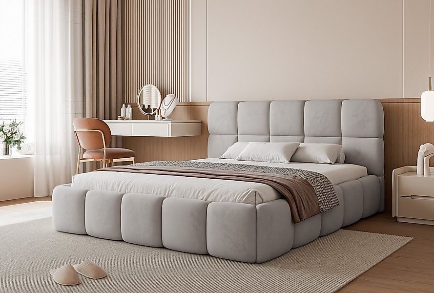 yourhouse24 Polsterbett Cloud Doppelbett Bettgestell Lattenrost mit Bettkas günstig online kaufen