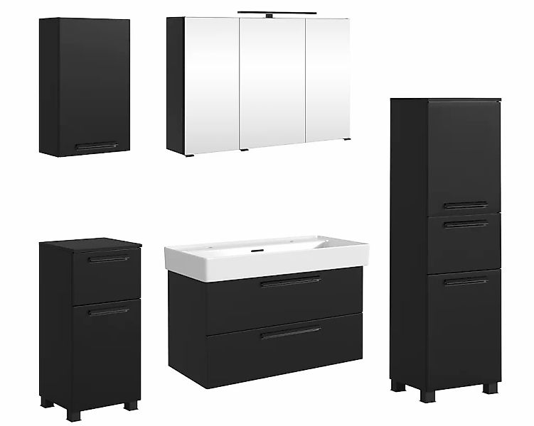 welltime Badmöbel-Set "SALVADA, 5tlg-Set, gedämpfte Scharniere, Softclose, günstig online kaufen