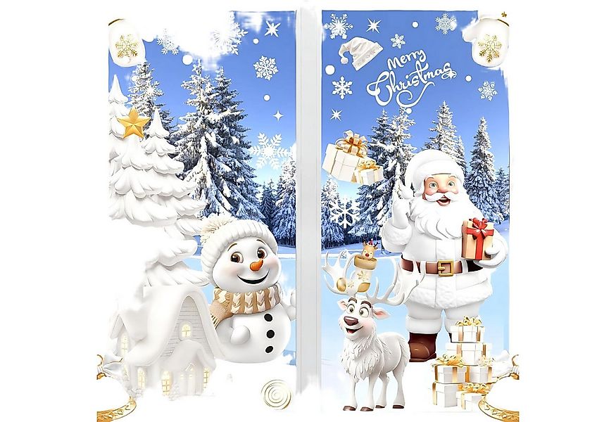 FELIXLEO Fenstersticker Weihnachts-Fensteraufkleber, 190 Weihnachts-Fenster günstig online kaufen