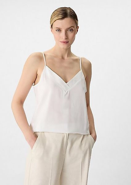 Comma Blusentop Satin-Top mit Spaghetti-Trägern günstig online kaufen