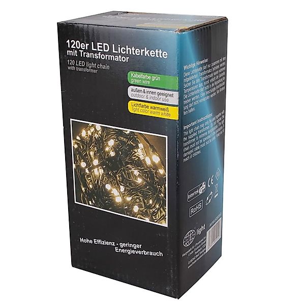 Lex 120er LED Lichterkette für Außen Innen Deko IP44 Weihnachtslichterkette günstig online kaufen