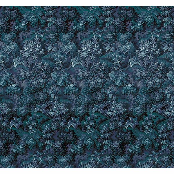 Sanders & Sanders Fototapete Botanisch Blau 300 x 280 cm 611845 günstig online kaufen