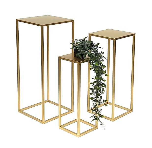 DanDiBo Blumenhocker Metall Gold Eckig Blumenständer günstig online kaufen