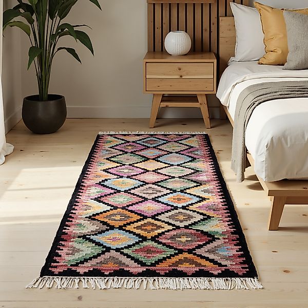 HANSE Home Teppich »Kelim Zara«, rechteckig, 3 mm Höhe, Wolle, Baumwolle, N günstig online kaufen