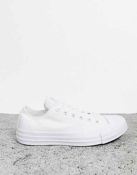 Converse – Chuck Taylor Ox – Sneaker in Dreifach-Weiß günstig online kaufen