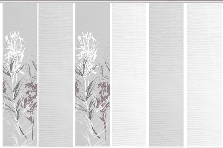 Vision S Schiebegardine "6ER SET SEMORA" Paneelwagen 6 Stk. tlg. HxB: 260x6 günstig online kaufen