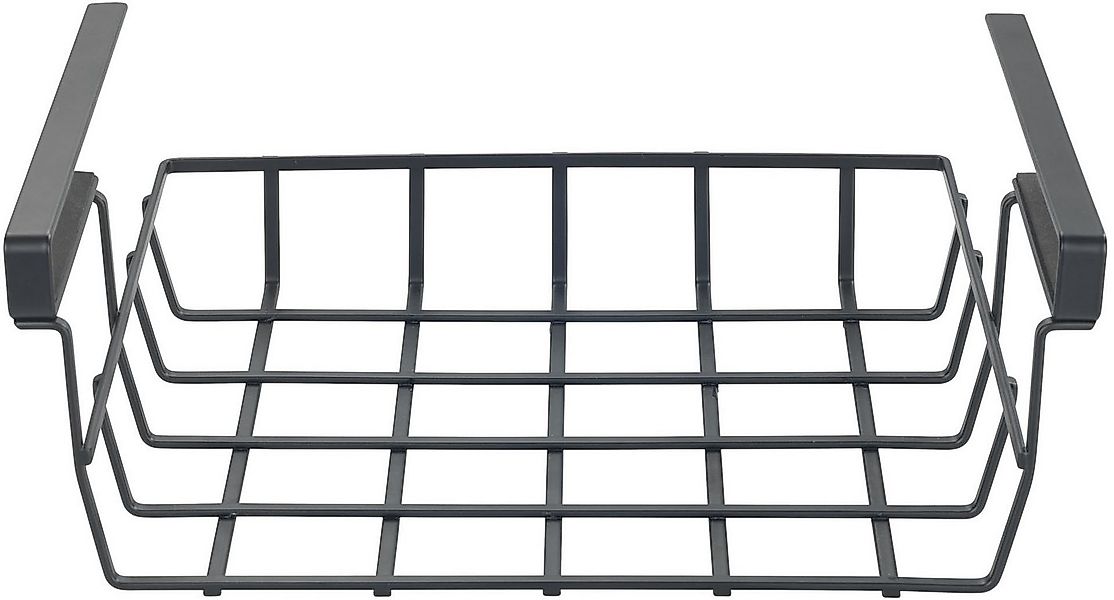WENKO Einhängekorb Modell Klea Schwarz, offener Drahtkorb aus Metall für Re günstig online kaufen