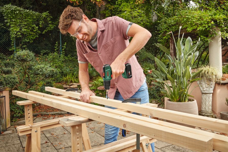 Bosch 18 V Akku-Bohrschrauber EasyDrill 18V-40 inkl. 2 Akkus (2 Ah) mit Kof günstig online kaufen