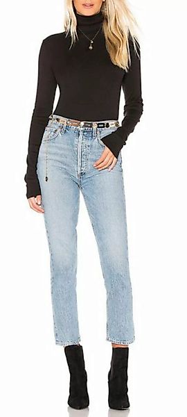 ZWY 2-in-1-Pullover Damen Rolli Rollkragen Basic Slim Fit Shirt Langarmshir günstig online kaufen