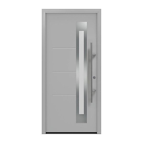 EcoStar Haustür Isopro Secur IPS 780S Weißaluminium 110 cm x 210 cm DIN R günstig online kaufen