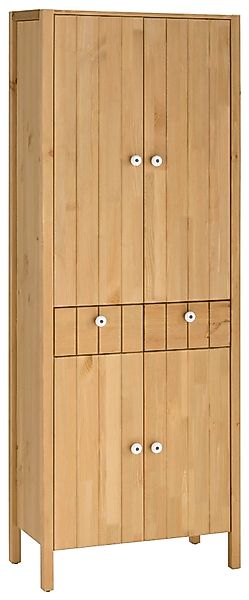 Home affaire Hochschrank "Tina", Badmöbel, Schrank, Breite 57 cm, Massivhol günstig online kaufen