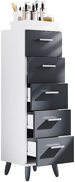 VCM Hochschrank "VCM Badmöbel Midischrank  Badschrank  Maße: H. 100 x B. 30 günstig online kaufen