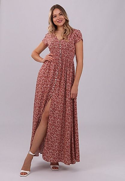 YC Fashion & Style Sommerkleid Maikleid mit V-Ausschnitt, Knopfleiste und S günstig online kaufen
