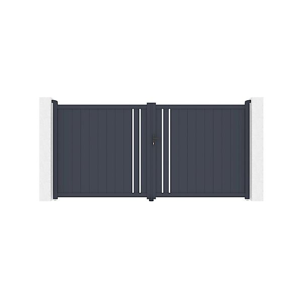 Casanoov Schwingtor 3 5 M Giona H 180 Cm Aluminium & Tanker B700 Motorisier günstig online kaufen