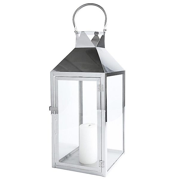 INDA-Exclusiv Laterne XXL Edelstahl-Laterne Gartenlaterne Windlicht günstig online kaufen