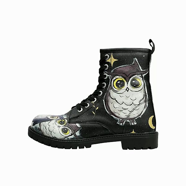 DOGO Schnürboots "Black Longe Boots Schnürstiefel Go Back To Being Yourself günstig online kaufen