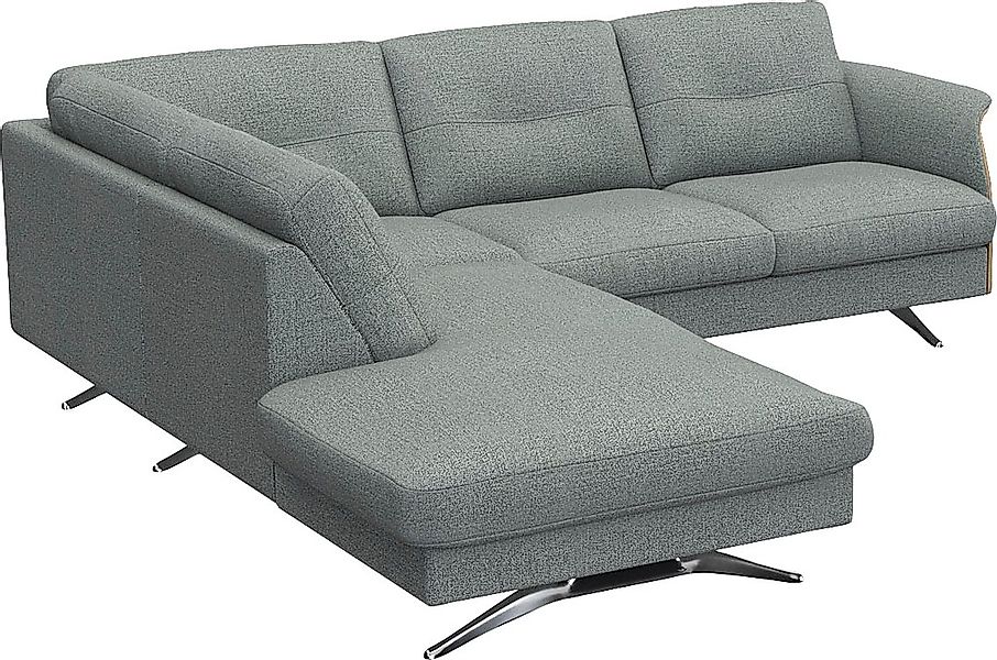 FLEXLUX Ecksofa »Glow, super bequem durch hochwertigem Sitzaufbau mit Feder günstig online kaufen