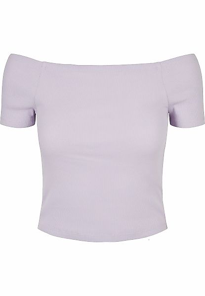 URBAN CLASSICS T-Shirt "Urban Classics Damen Ladies Off Shoulder Rib Tee" 1 günstig online kaufen