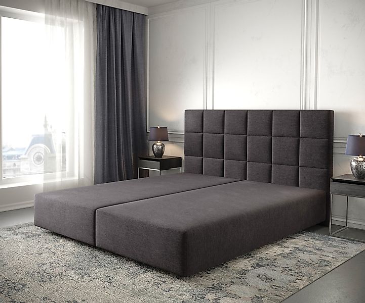 DELIFE Bettgestell Dream-Fine, Mikrofaser Schwarz 180x200 cm günstig online kaufen